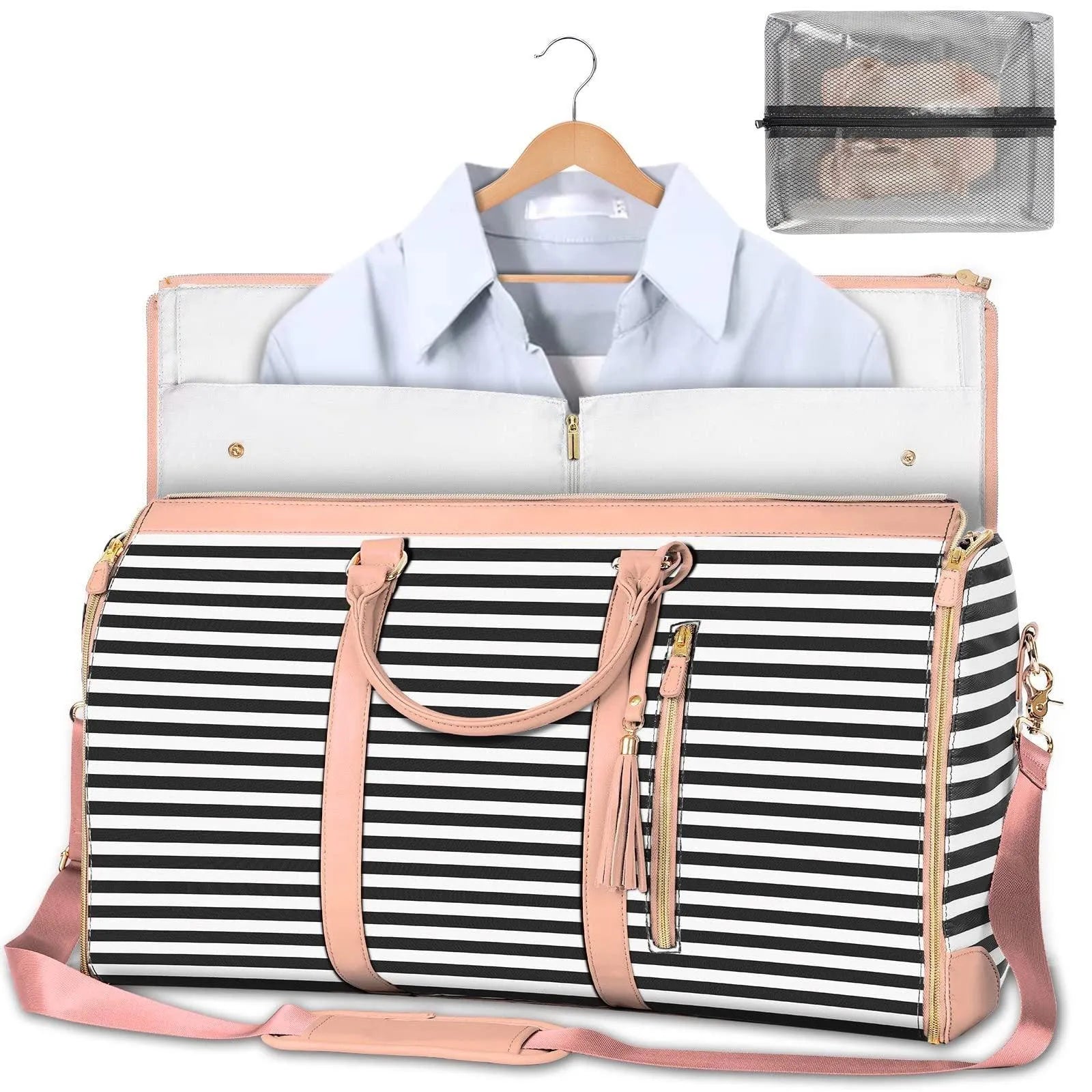 Large Capacity Travel Duffle Bag Women's Handbag Folding Suit Bag Waterproof Clothes Totes - Bellarte Enchanté Large Capacity Travel Duffle Bag Women's Handbag Folding Suit Bag Waterproof Clothes Totes